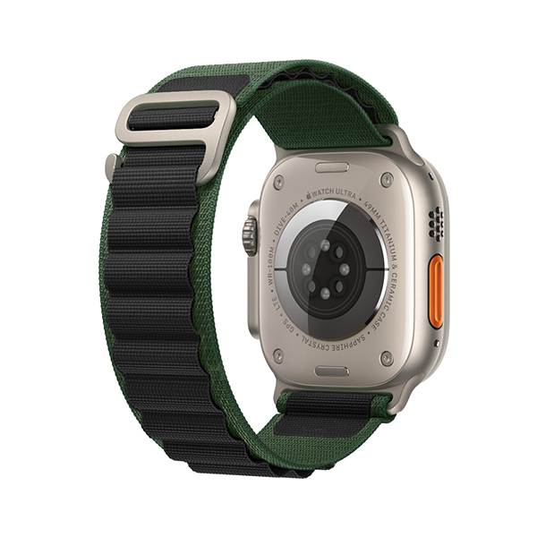 Каишка Alpine Loop Strap за Apple Watch, 38/40mm /зелено - черно/