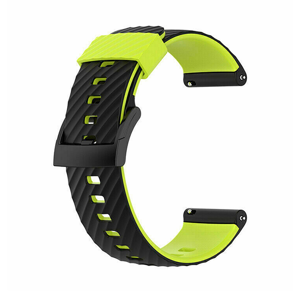 Каишка Suunto Sport Strap for Apple Watch, 42/44/45/49mm /черно - неоново зелено/