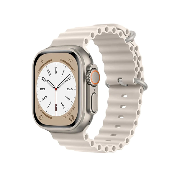 Каишка Ocean Band за Apple Watch, 42/44/45/49mm /млечно бяло/