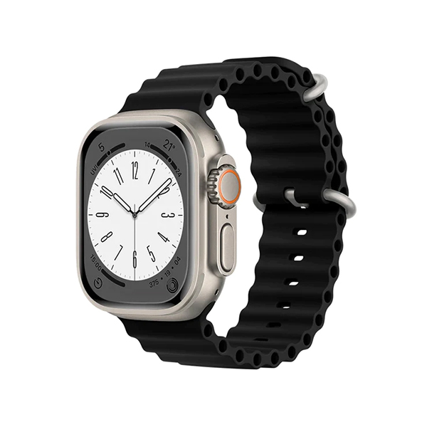Силиконова каишка Ocean Band за Smart Watch, 20мм /черна/