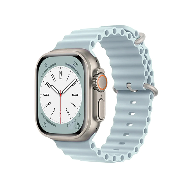 Каишка за Smart Watch 20мм, Ocean Band, силиконова /светлосиня/