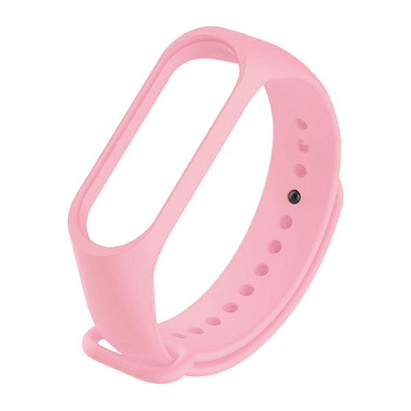 Каишка за Xiaomi Mi Band 3/4/5/6/7, Silicon Strap /бебешко розова/