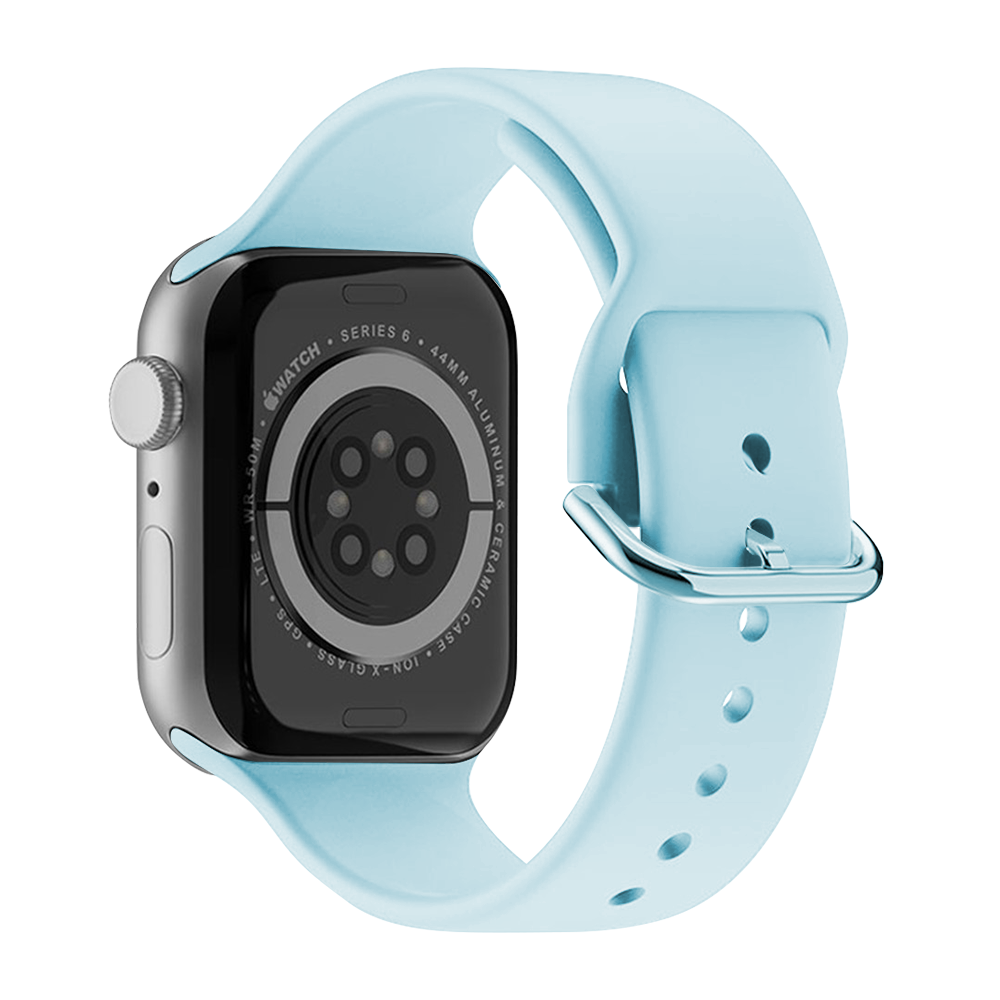 Каишка Silicon Simple2 Strap for Apple Watch, 42/44/45/49mm /светло синя/