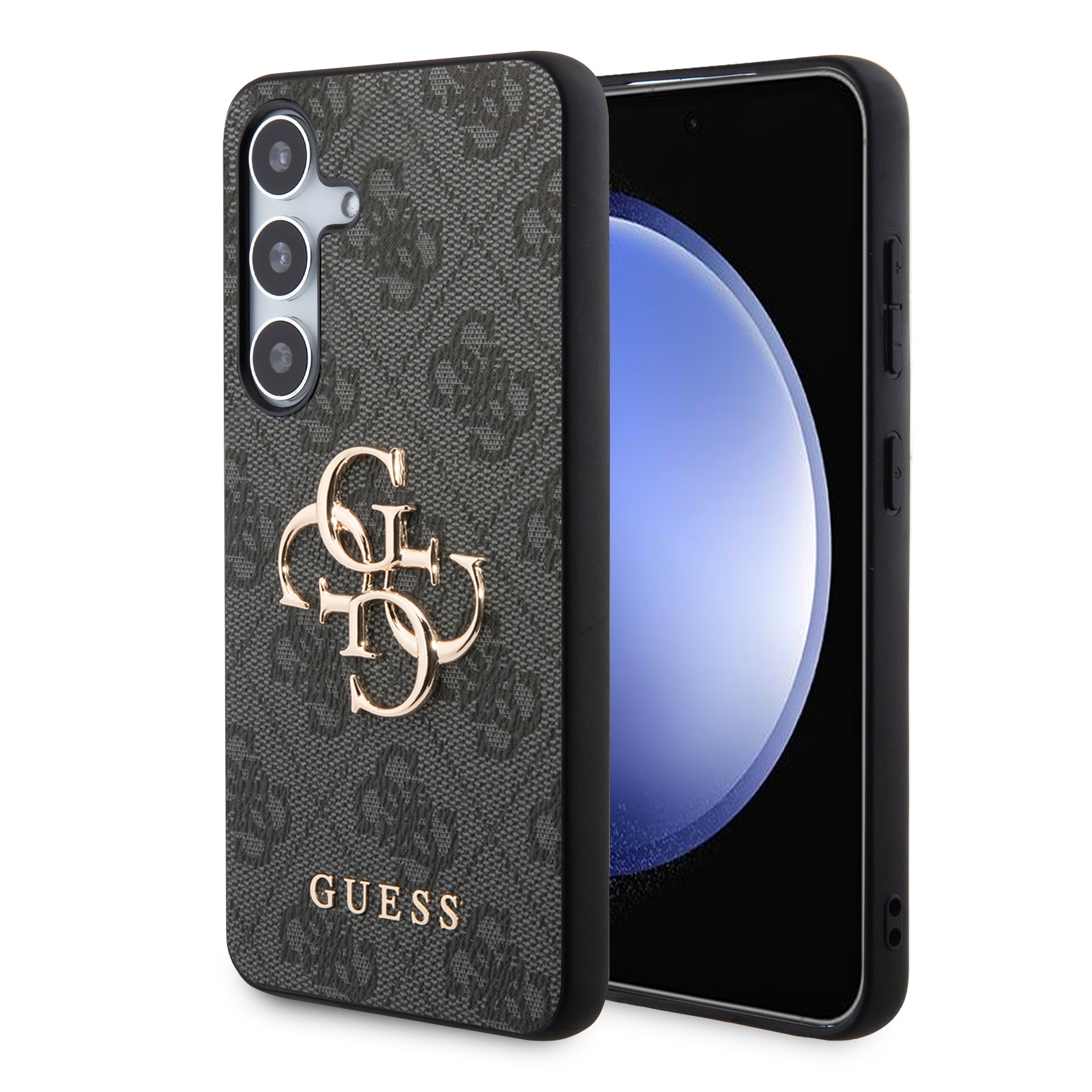 GUESS Калъф Samsung S24, 4G Metal Logo, сив - GUHCS24S4GMGGR