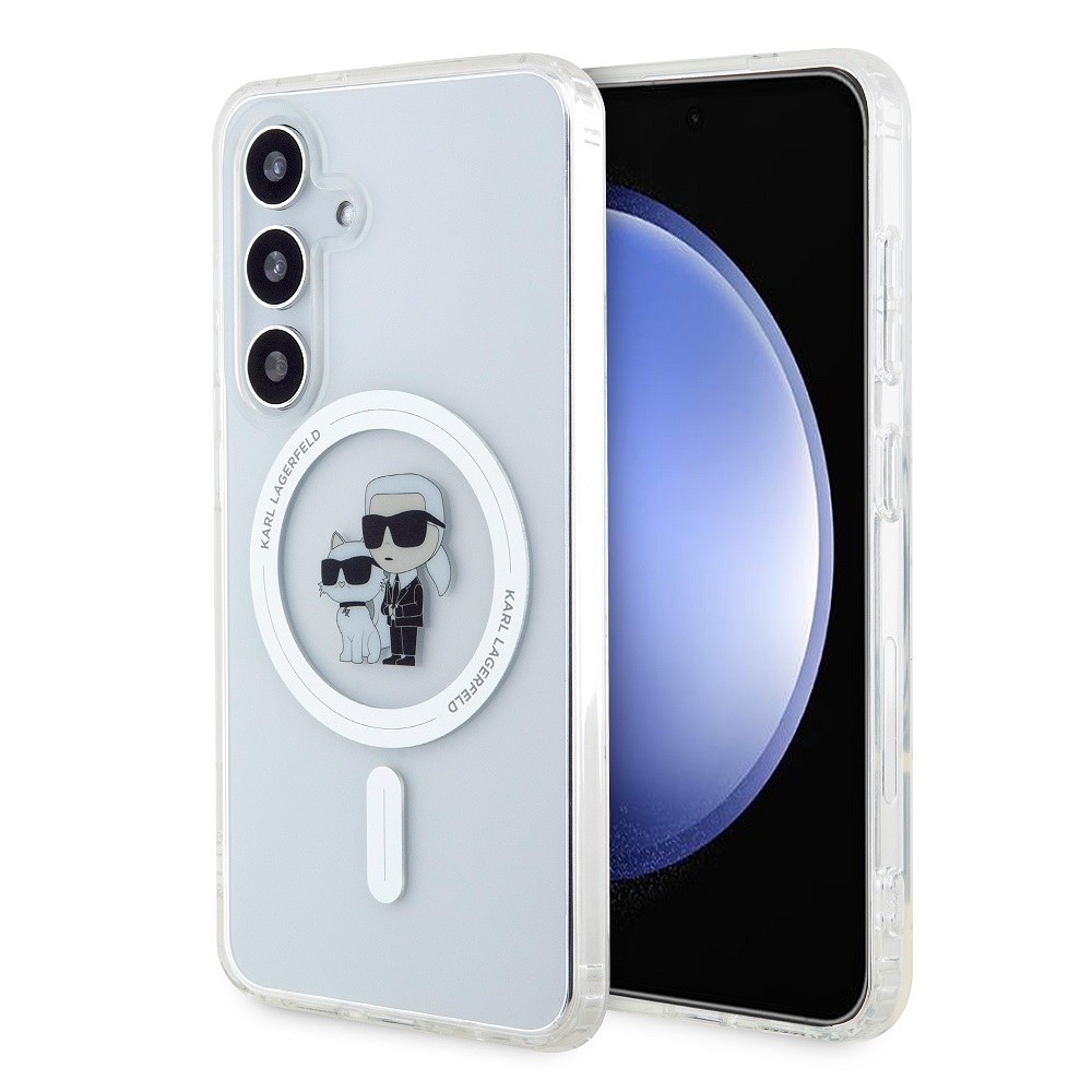 Karl Lagerfeld Калъф Samsung S24, IML Glitter K/C MagSafe, прозрачен - KLHMS24SHGKCNOT