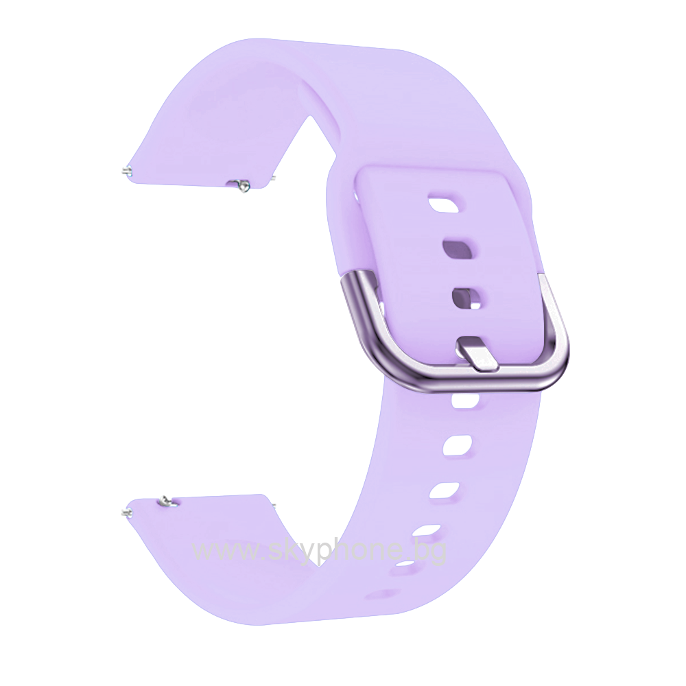 Силиконова каишка Silicone Simple2 Strap за Smart Watch, 20мм /люляк/