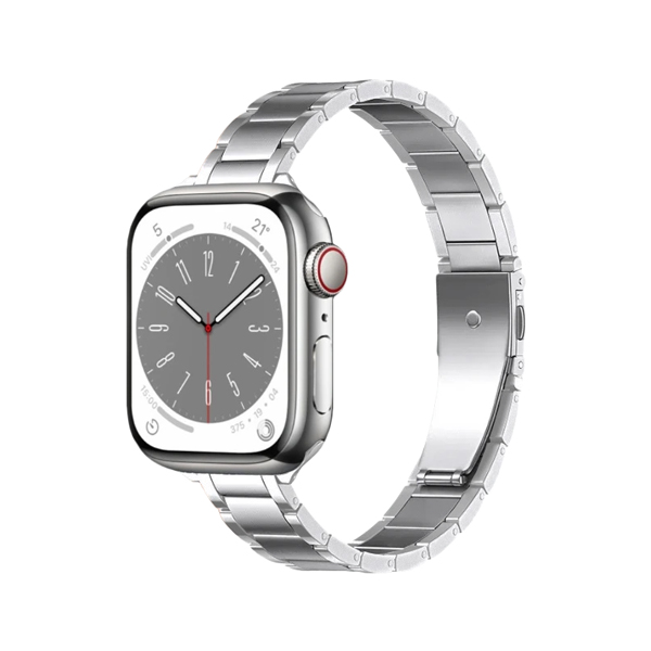 Метална каишка Metal middle matt band за Smart Watch, 20мм /бяло злато/