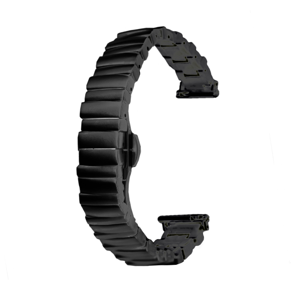 Метална каишка Slim Stainless band за Smart Watch, 20мм /черна/