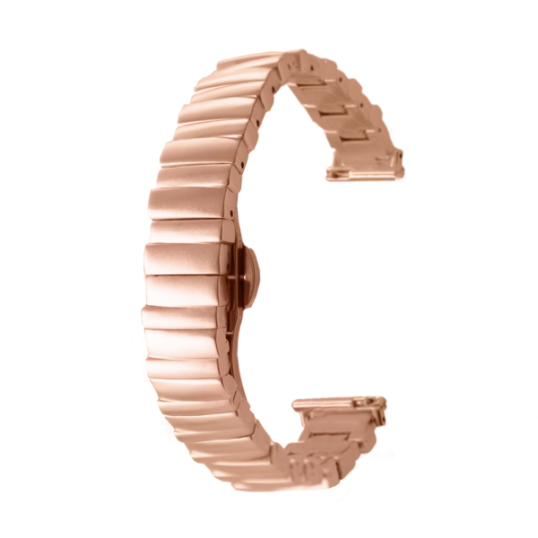 Метална каишка Slim Stainless band за Smart Watch, 20мм /розово злато/