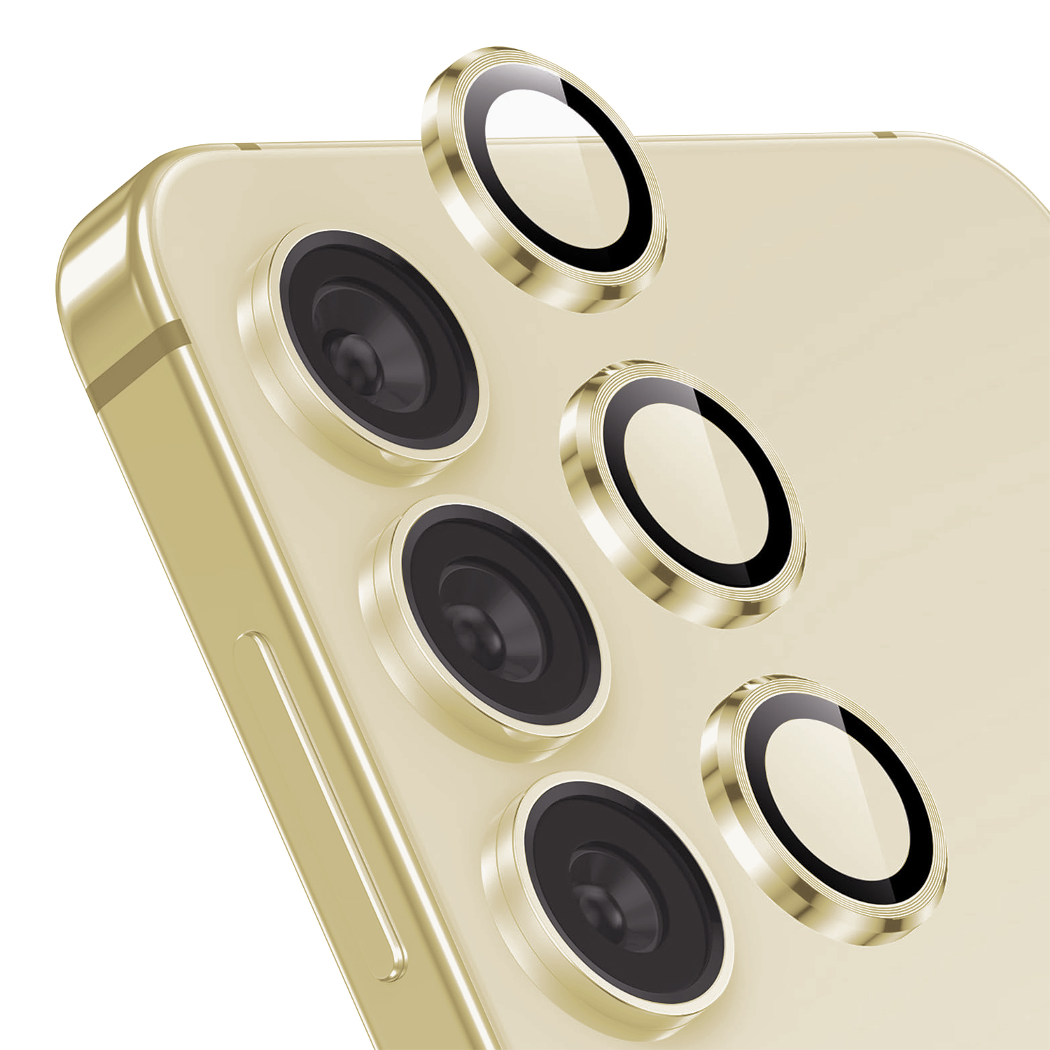 Metal Camera Lens Samsung S24 Plus High Quality /amber yellow/