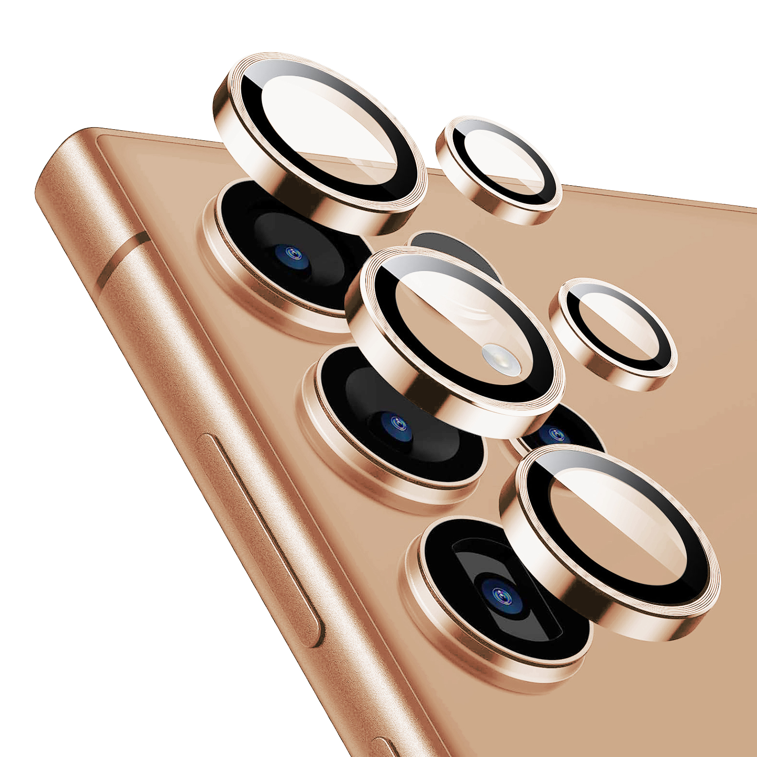 Metal Camera Lens Samsung S24 Ultra /титаниево оранжеви/