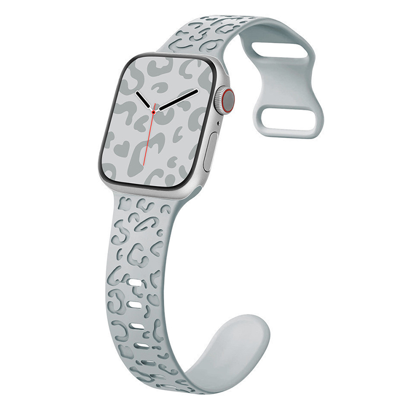Силиконова каишка Leopard Pattern Strap за Smart Watch, 18мм /гълъбово синьо/