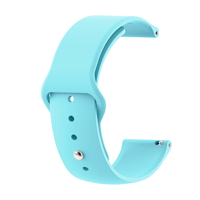 Каишка 18мм за Smart Watch, Silicone Simple Strap, силикон, небесно синя
