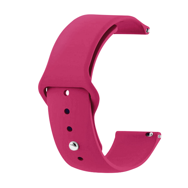 Каишка за Smart Watch 18мм, Silicone Simple Strap, силикон, магента