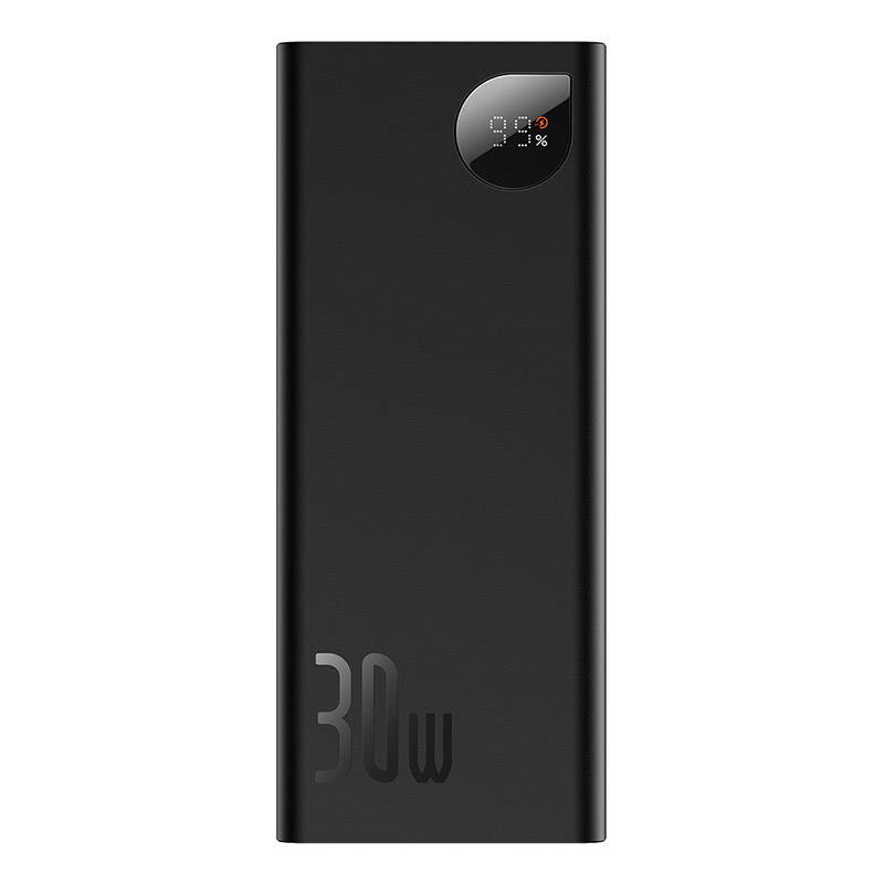 BASEUS Power Bank 20000 mAh, 30W, Adaman Digital Display, PPAD030001 /черен/