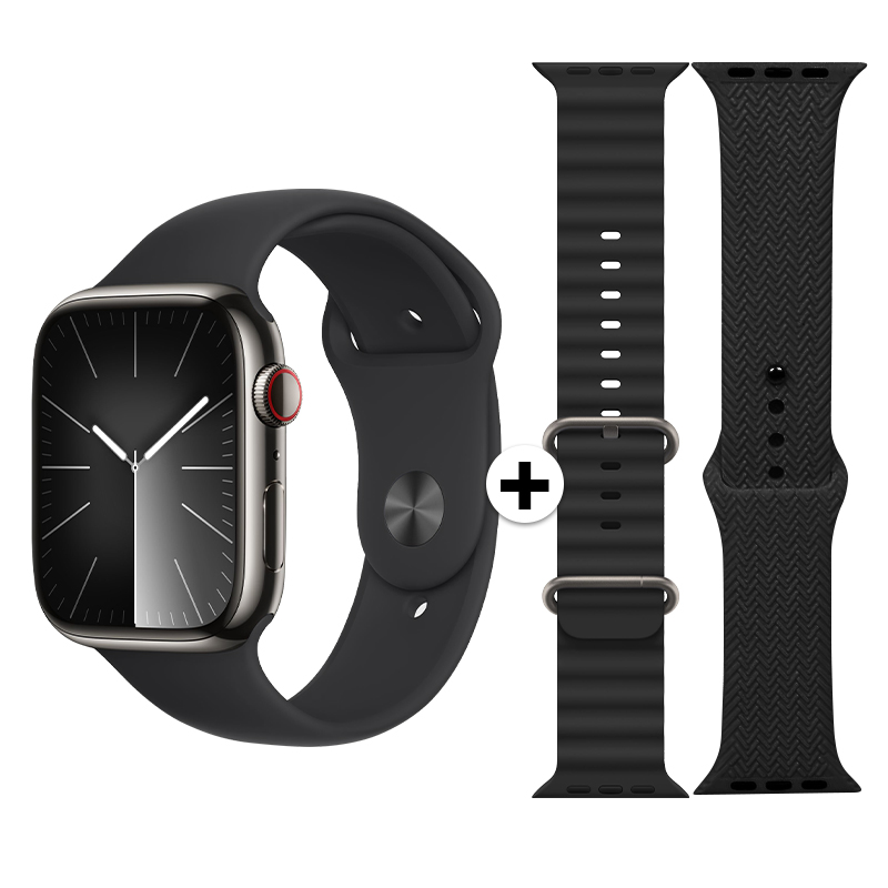 Смарт часовник Z86 Pro Max Box: SET 3 каишки, 45мм, OEM (black) /черен/