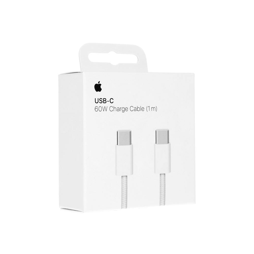 Apple Кабел Type-C - Type-C, 1м, 60W, iPhone 15 Series, MQKJ3ZM/A (blister) /бял/