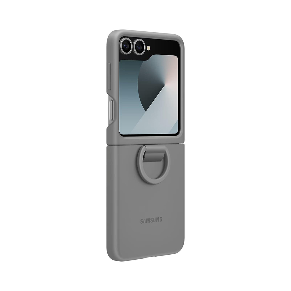 Калъф Silicone Cover with Ring Samsung Z Flip 6 EF-PF741TJE /сив/