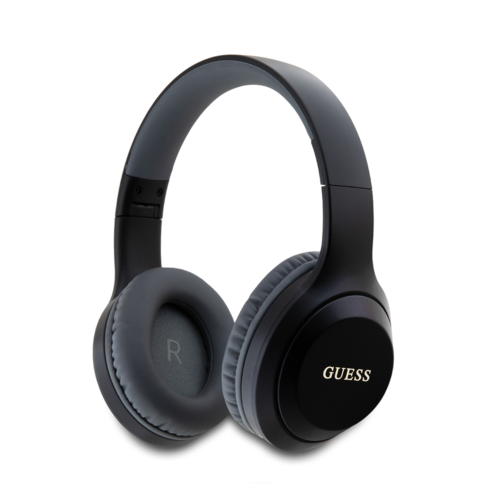 GUESS Bluetooth HF, Classic Silver Logo Stereo Headphone, черен - GUBHV21SFGSK