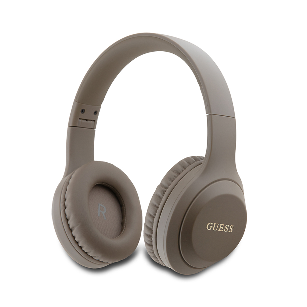 GUESS Bluetooth HF, Classic Silver Logo Stereo Headphone, кафяв - GUBHV21SFGSW