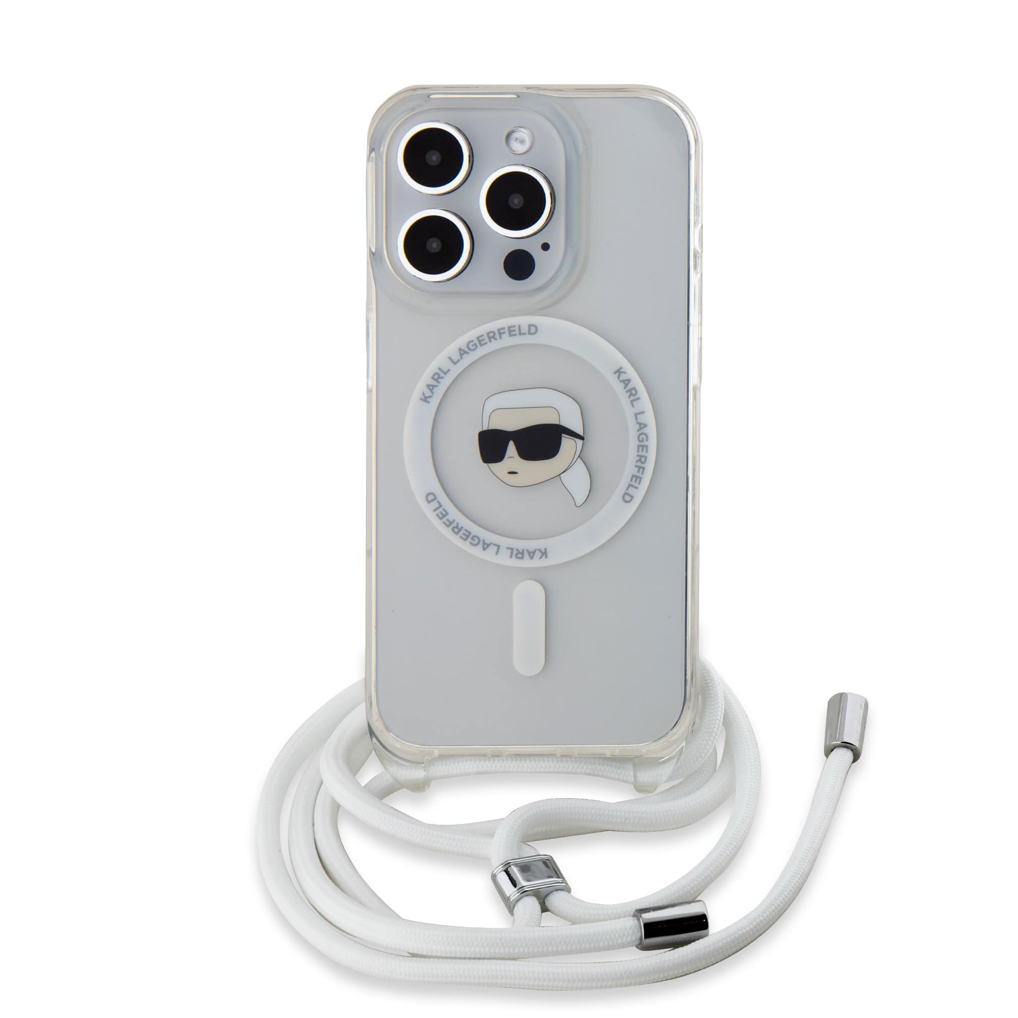 Калъф Karl Lagerfeld KLHMP15XHCKHNT Apple iPhone 15 Pro Max IML Crossbody Karl Head MagSafe