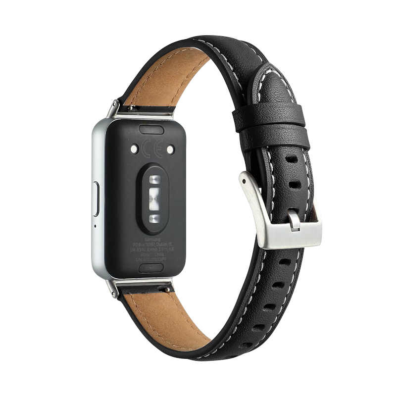 Каишка Leather Premium Strap за Huawei Watch Fit 3 /черна/