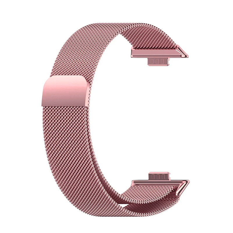 Метална каишка Milanese Loop за Huawei Watch Fit 3 /розова пудра/