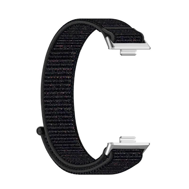 Каишка за Huawei Watch Fit 3, Nylon Loop /черна/