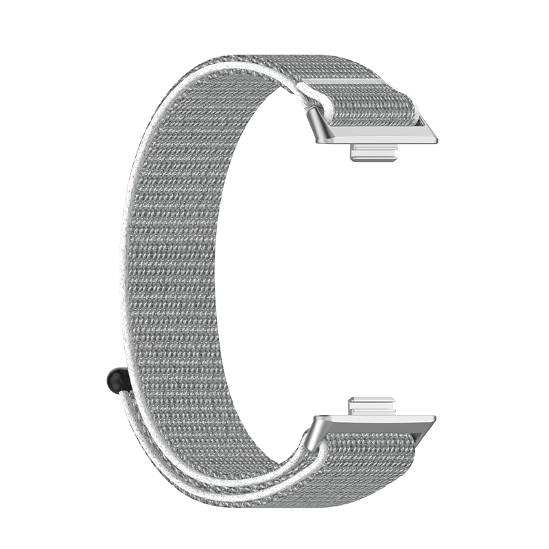 Каишка за Huawei Watch Fit 3, Nylon Loop /сива/
