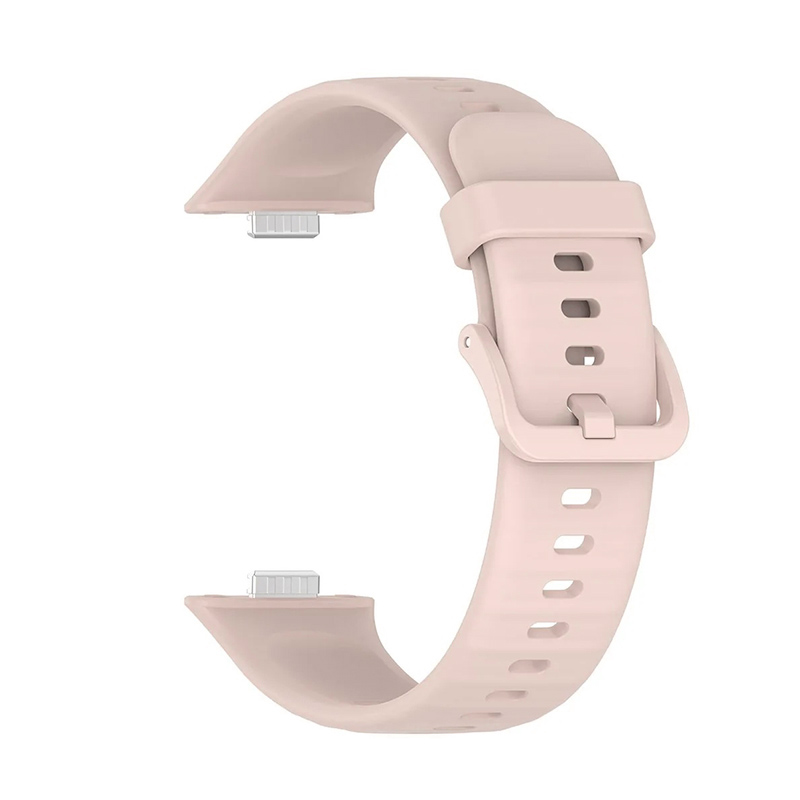 Каишка за Huawei Watch Fit 3, Silicone Soft Strap /пудра official/
