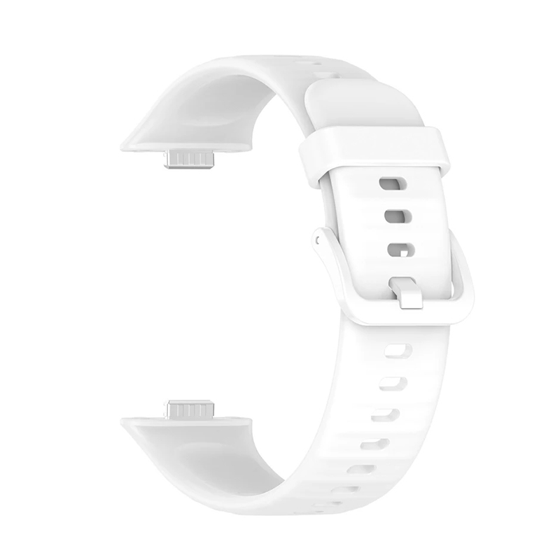 Каишка за Huawei Watch Fit 3, Silicone Soft Strap /бяла/