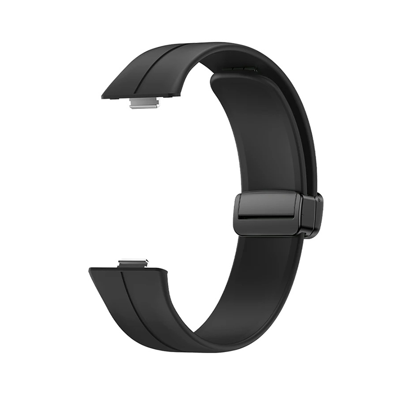 Silicone Magnet Black Buckle for Huawei Watch Fit 3 /black/