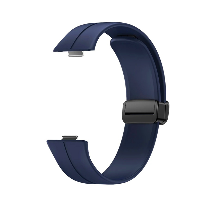 Silicone Magnet Black Buckle for Huawei Watch Fit 3 /blue/