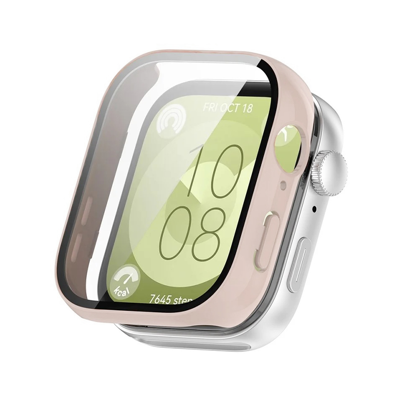 PC case + Tempered glass for Huawei Watch Fit 3 /cherry blossom/