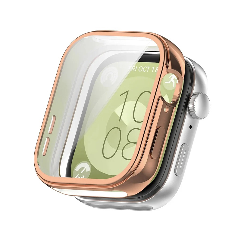 Силиконов протектор за Huawei Watch Fit 3 /розово злато/