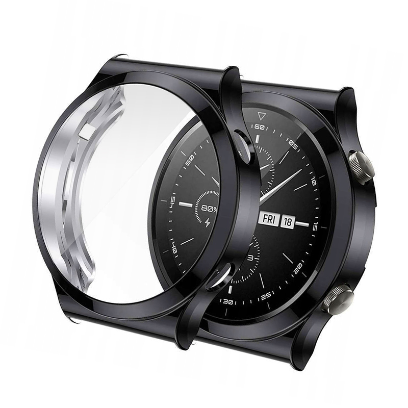 Силиконов протектор за Huawei Watch 4 Pro, 48мм /черен/