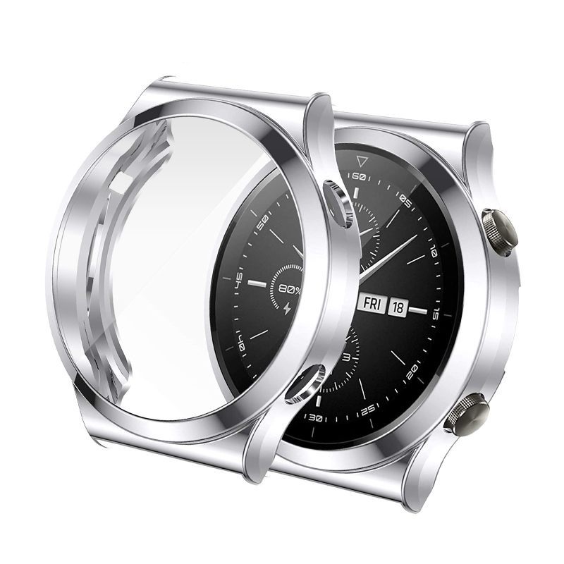 Силиконов протектор за Huawei Watch 4 Pro, 48мм /сребрист/