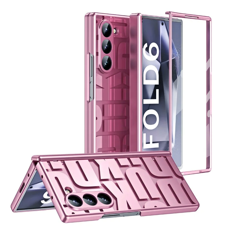 Калъф FW Full Body Samsung Z Fold 6 /розов labels/