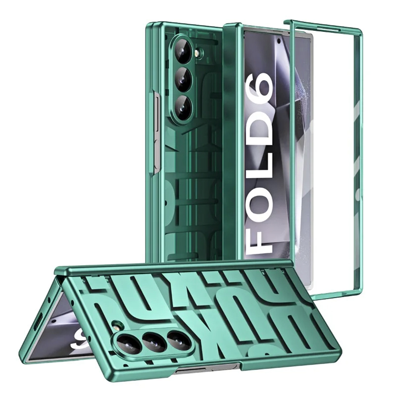 Калъф FW Full Body Samsung Z Fold 6 /зелен labels/