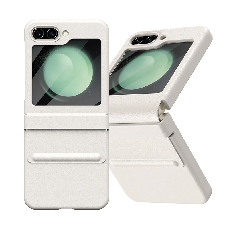 Калъф FW Full Body Leather Samsung Z Flip 6 /бежов/
