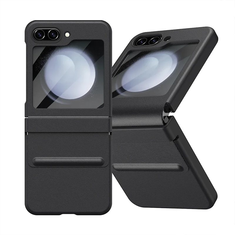 Калъф FW Full Body Leather Samsung Z Flip 6 /черен/