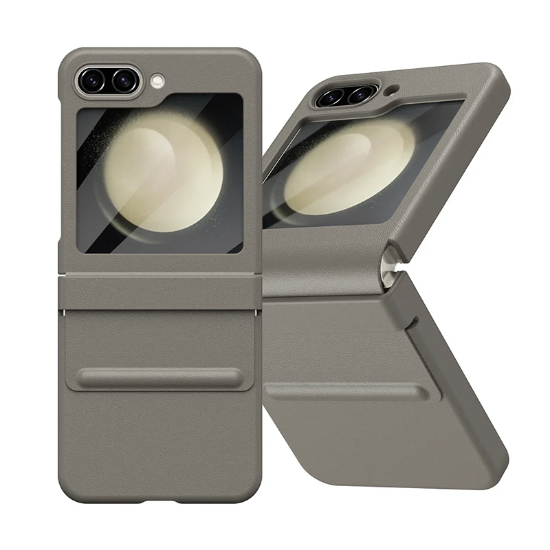 Калъф FW Full Body Leather Samsung Z Flip 6 /сив/