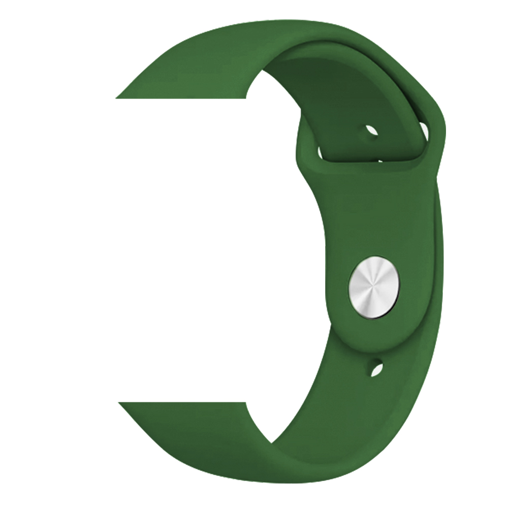 Каишка Silicon Simple Strap за Apple Watch, 42/44mm, M/L /тъмнозелена/
