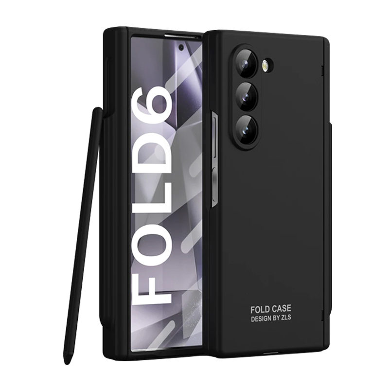 Калъф FW Full Body Hinge Liquid Silicone Samsung Z Fold 6 + S-Pen /черен/