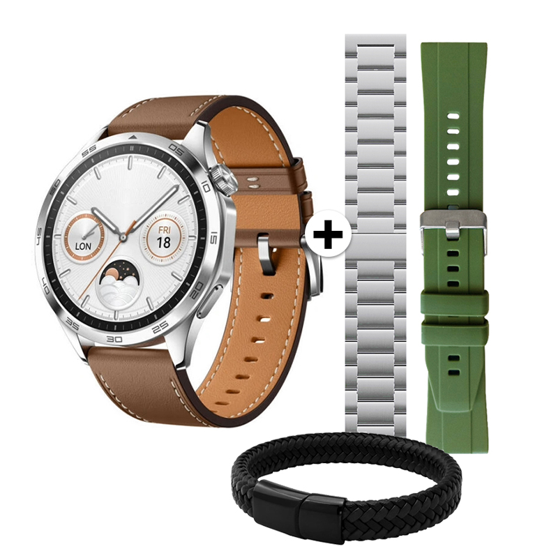 Смарт часовник Kalobee SK50 Pro Box: SET 3 каишки + гривна, AMOLED, 47мм, OEM /зелен/