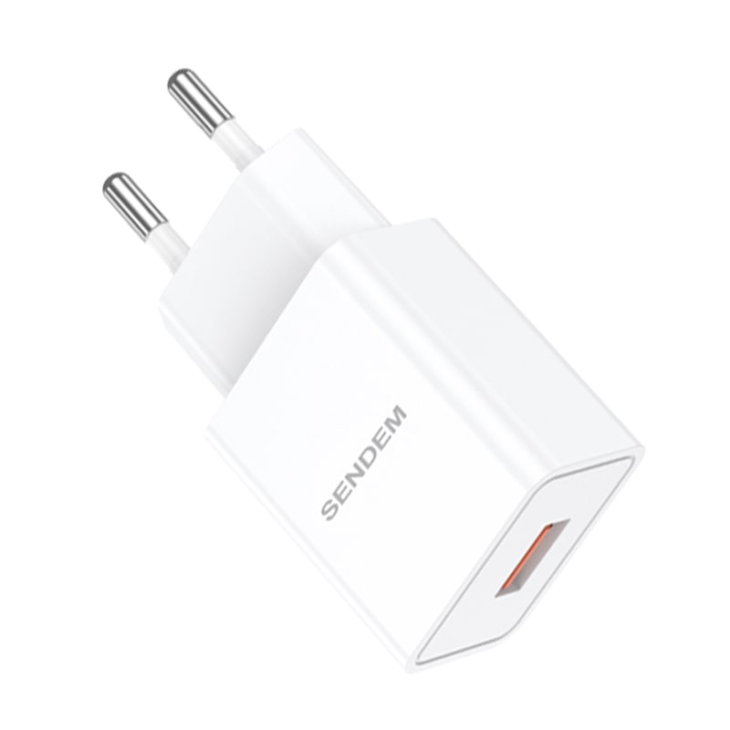 SENDEM 220V 10.5W, USB-A, бял - OG30