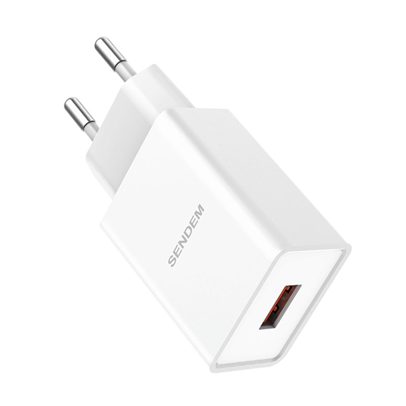 SENDEM 220V 12W, USB-A, бял - OG02
