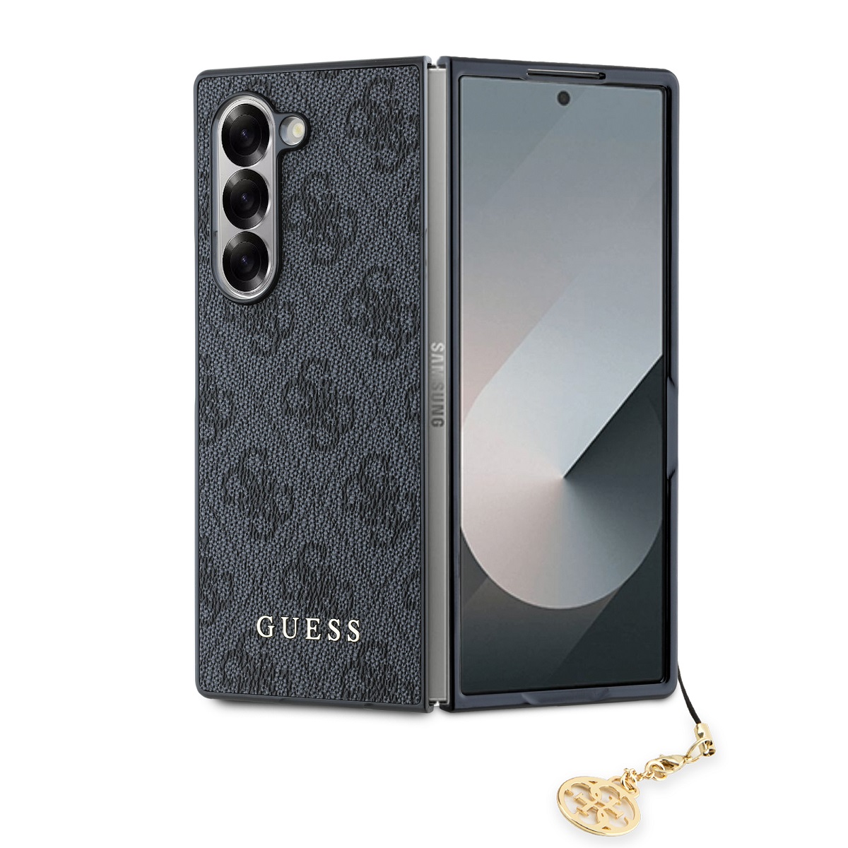 GUESS Калъф Samsung Z Fold 6, 4G Charms, сив - GUHCZFD6GF4GGR