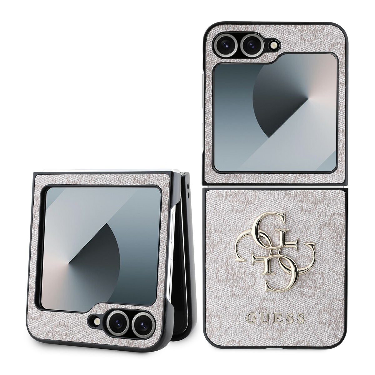 GUESS Калъф Samsung Z Flip 6, PU 4G Metal Logo, розов - GUHCZF64GMGPI