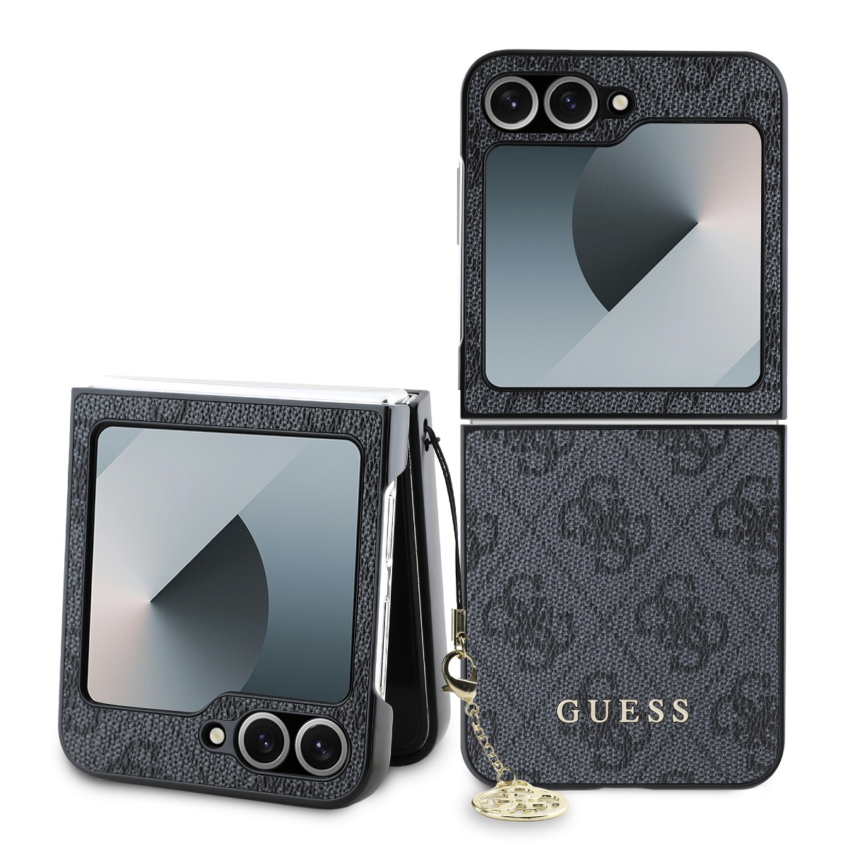 GUESS Калъф Samsung Z Flip 6 4G Charms, сив - GUHCZF6GF4GGR
